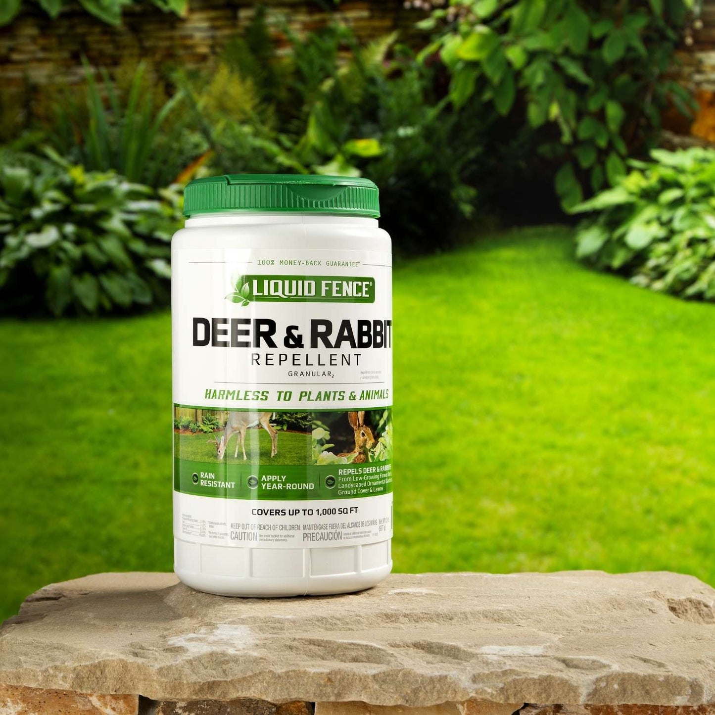 Liquid Fence Animal Repellent Granules For Deer And Rabbits 32 Oz