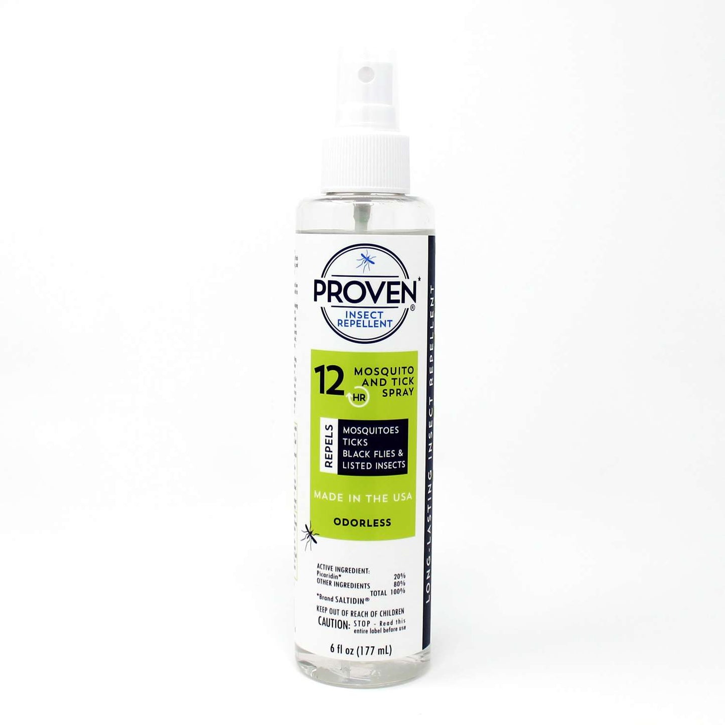 Proven Insect Repellent Liquid For Mosquitoes/Ticks 6 Oz