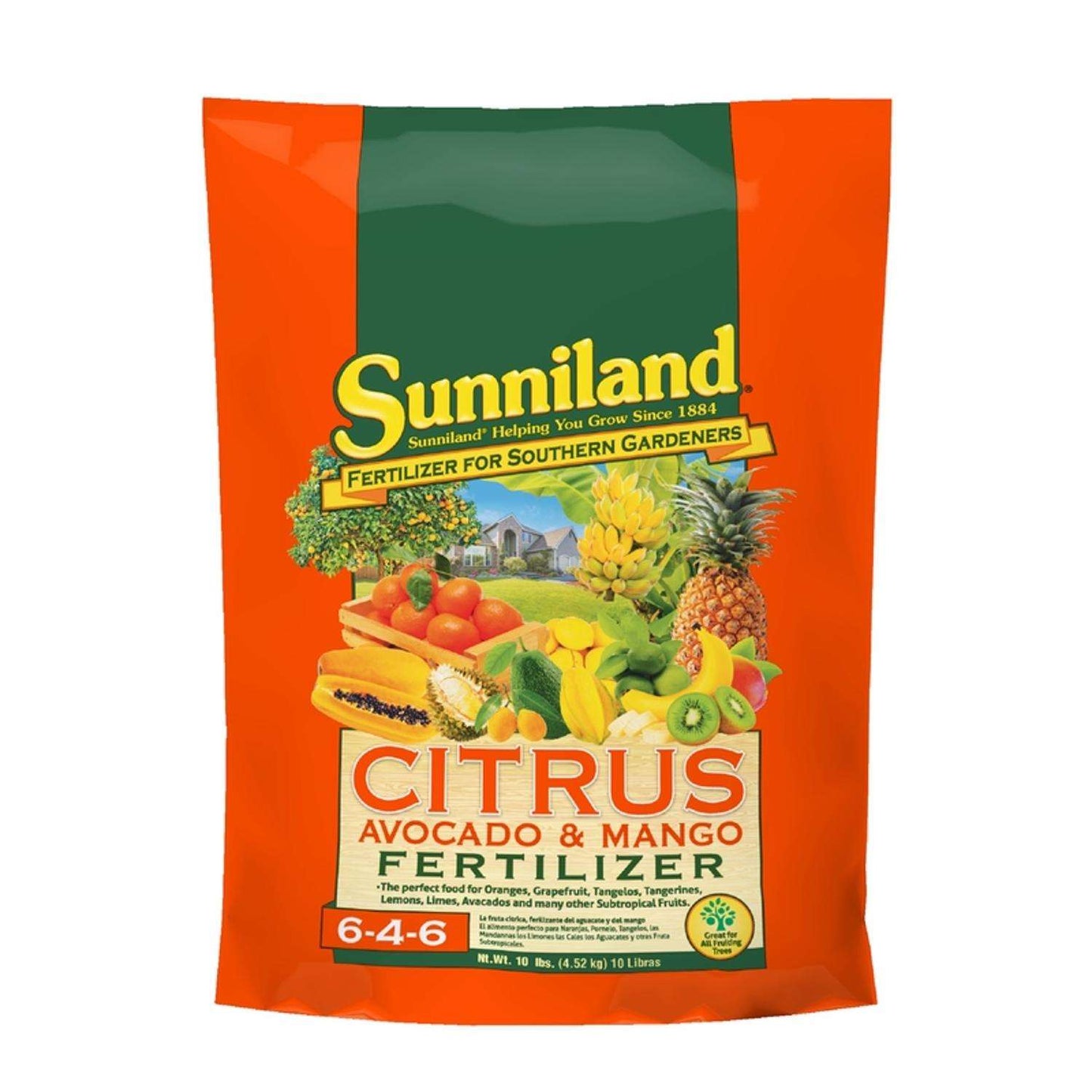 Sunniland Avocado And Mango 6-4-6 Plant Fertilizer 10 Lb
