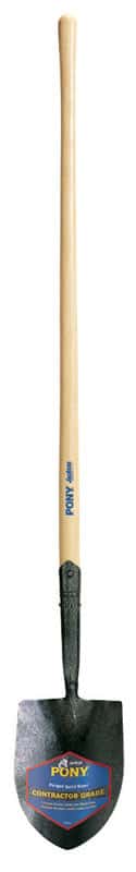 Jackson Pony 58 In. Steel Round Irrigation Shovel Wood Handle