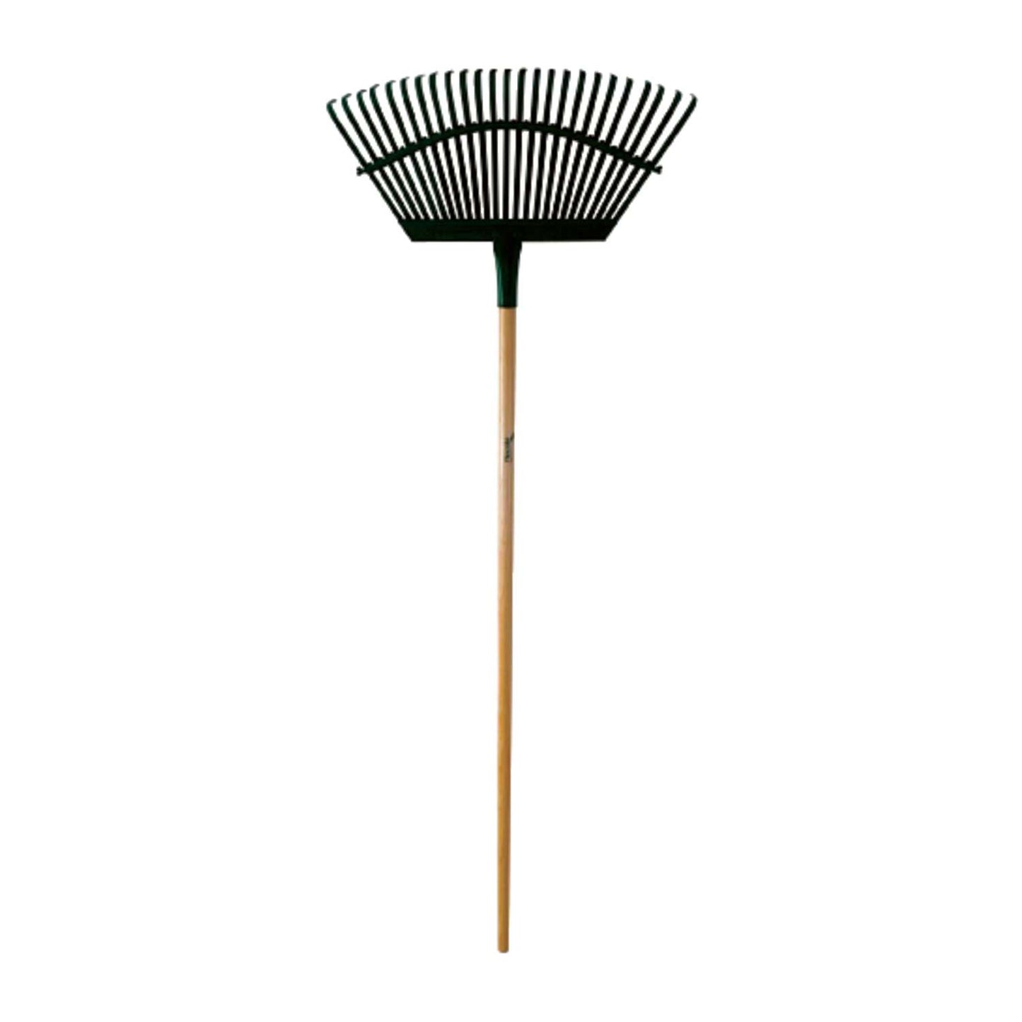 Flexrake 58 In. 25 Tine Steel Lawn Rake Wood Handle