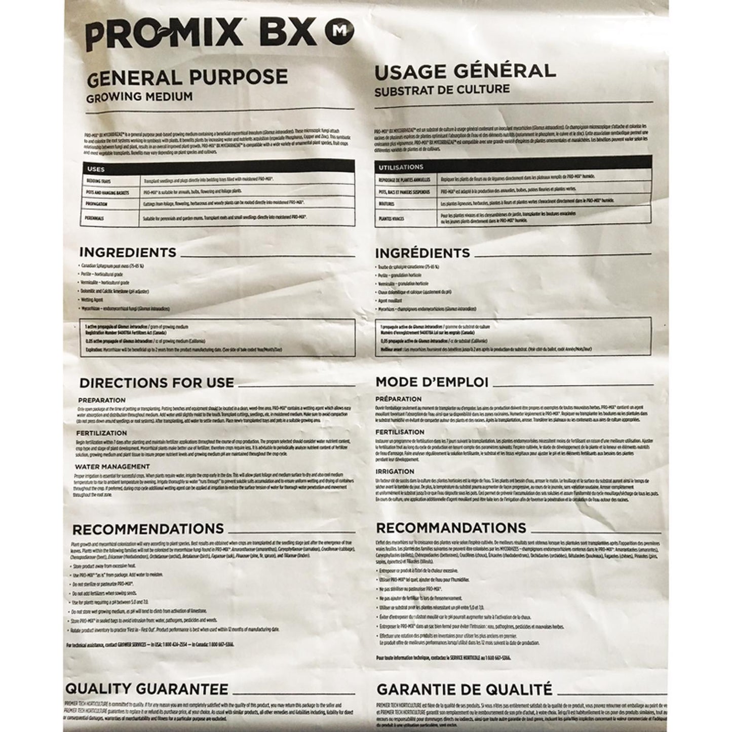 PRO-MIX BX All Purpose Growing Mix 60 Lb