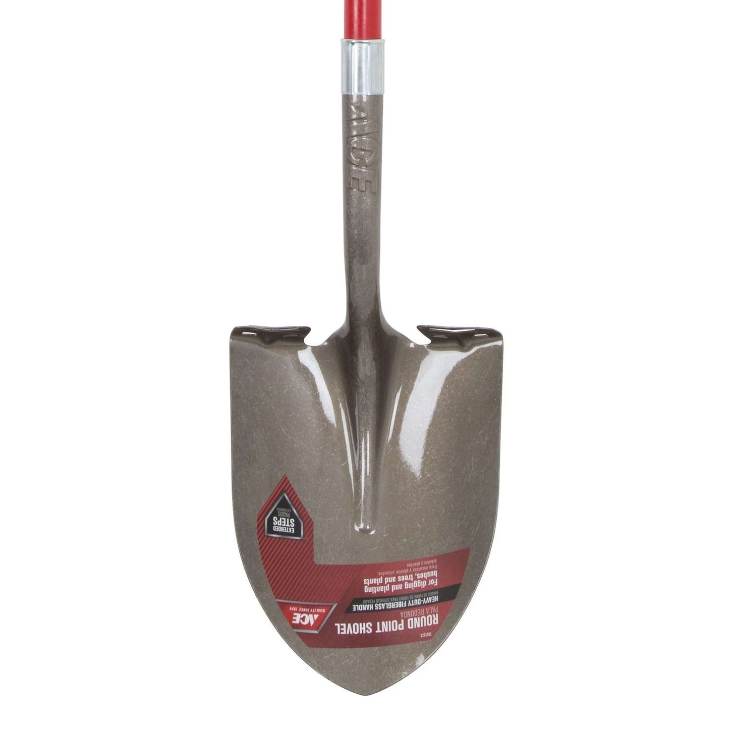 Ace 57.25 In. Steel Round Digging Shovel Fiberglass Handle