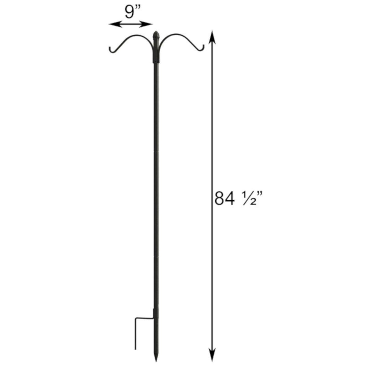 Panacea Steel 84.5 In. H Double Shepherd's Hook 1 Pk