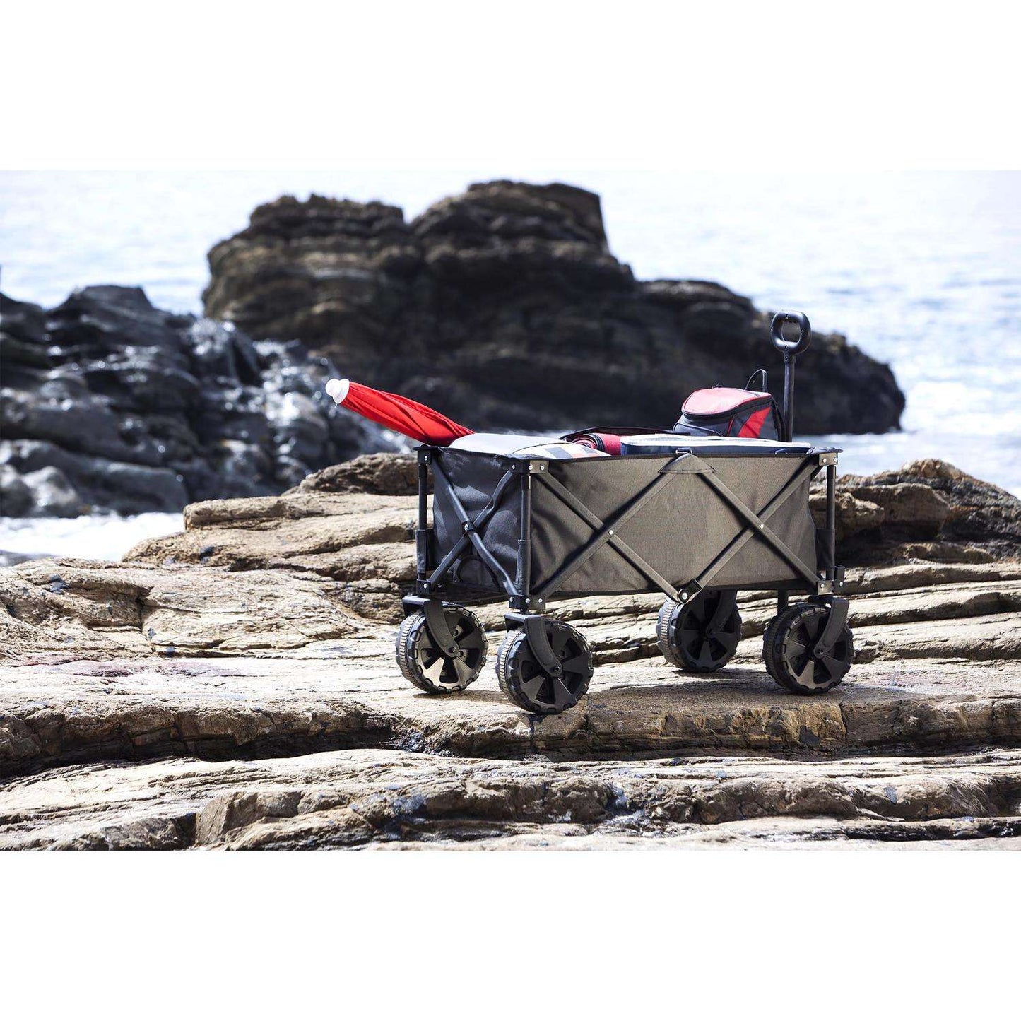 Picnic Time Oniva Poly Folding Utility Wagon 225 Lb