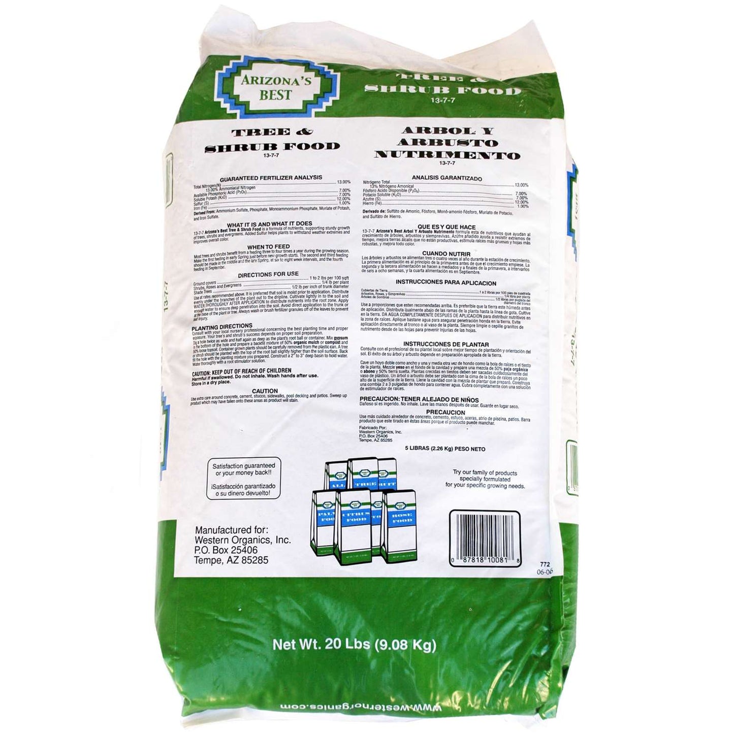 Arizona's Best Granules Plant Food 20 Lb