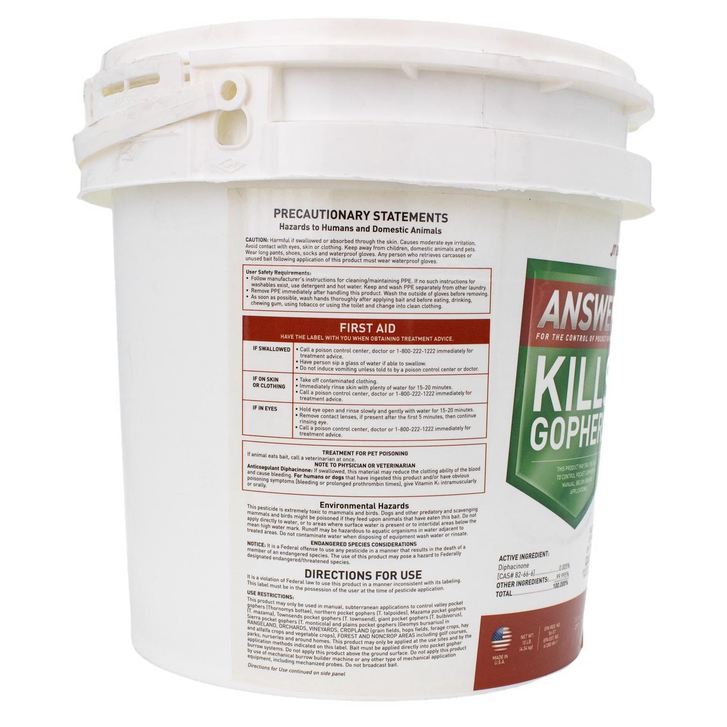 JT Eaton Answer Toxic Bitrex Bait Blocks For Gophers And Moles 10 Lb 40 Pk
