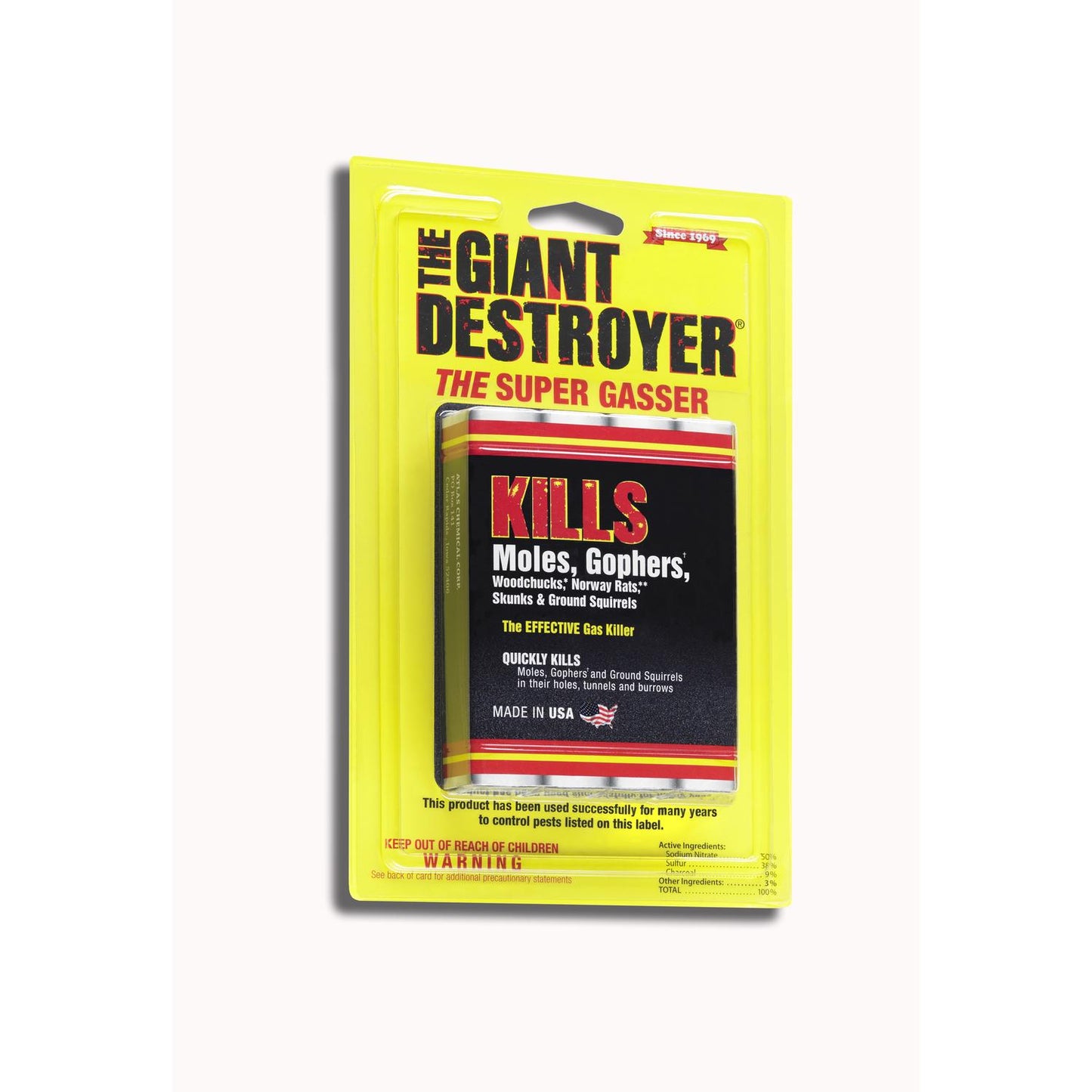 Atlas The Giant Destroyer Gasser Fog For Gophers And Moles 4 Pk