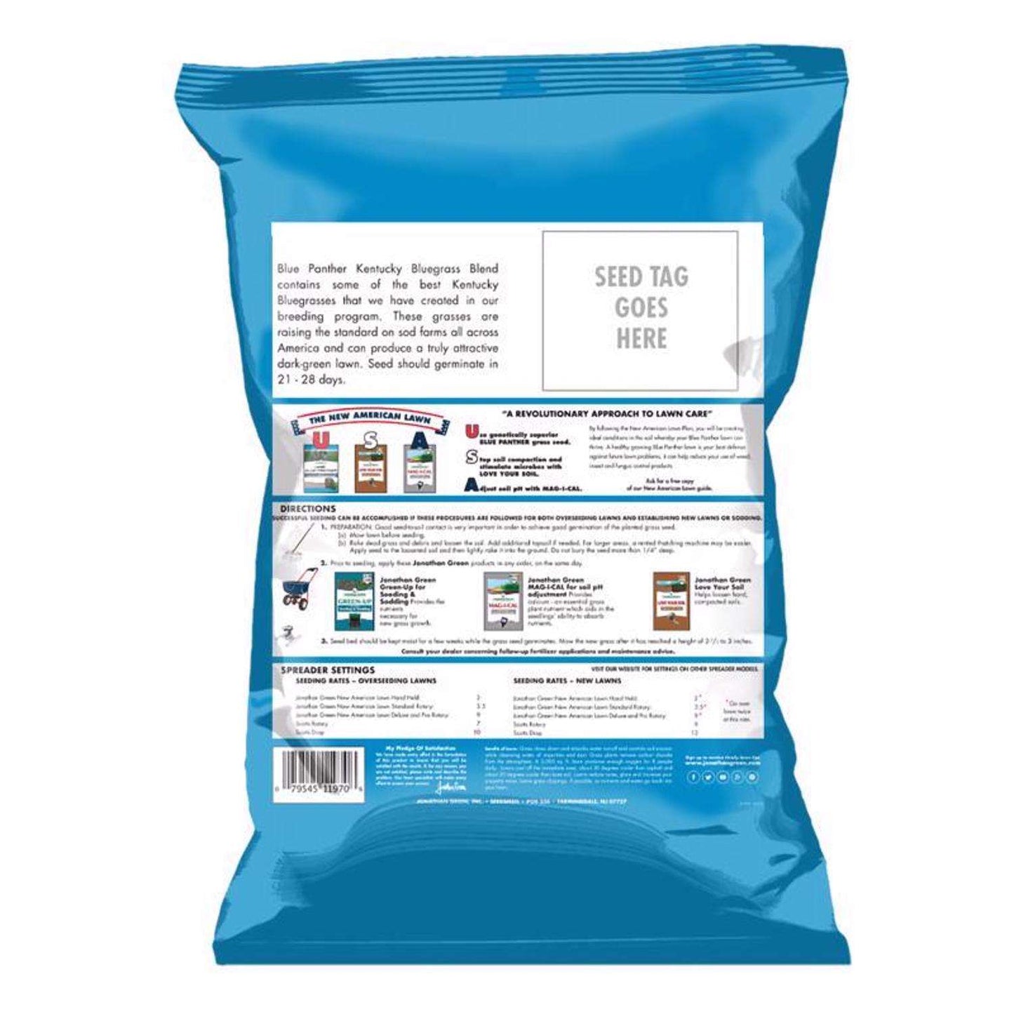 Jonathan Green Blue Panther Kentucky Bluegrass Sun Or Shade Grass Seed 25 Lb