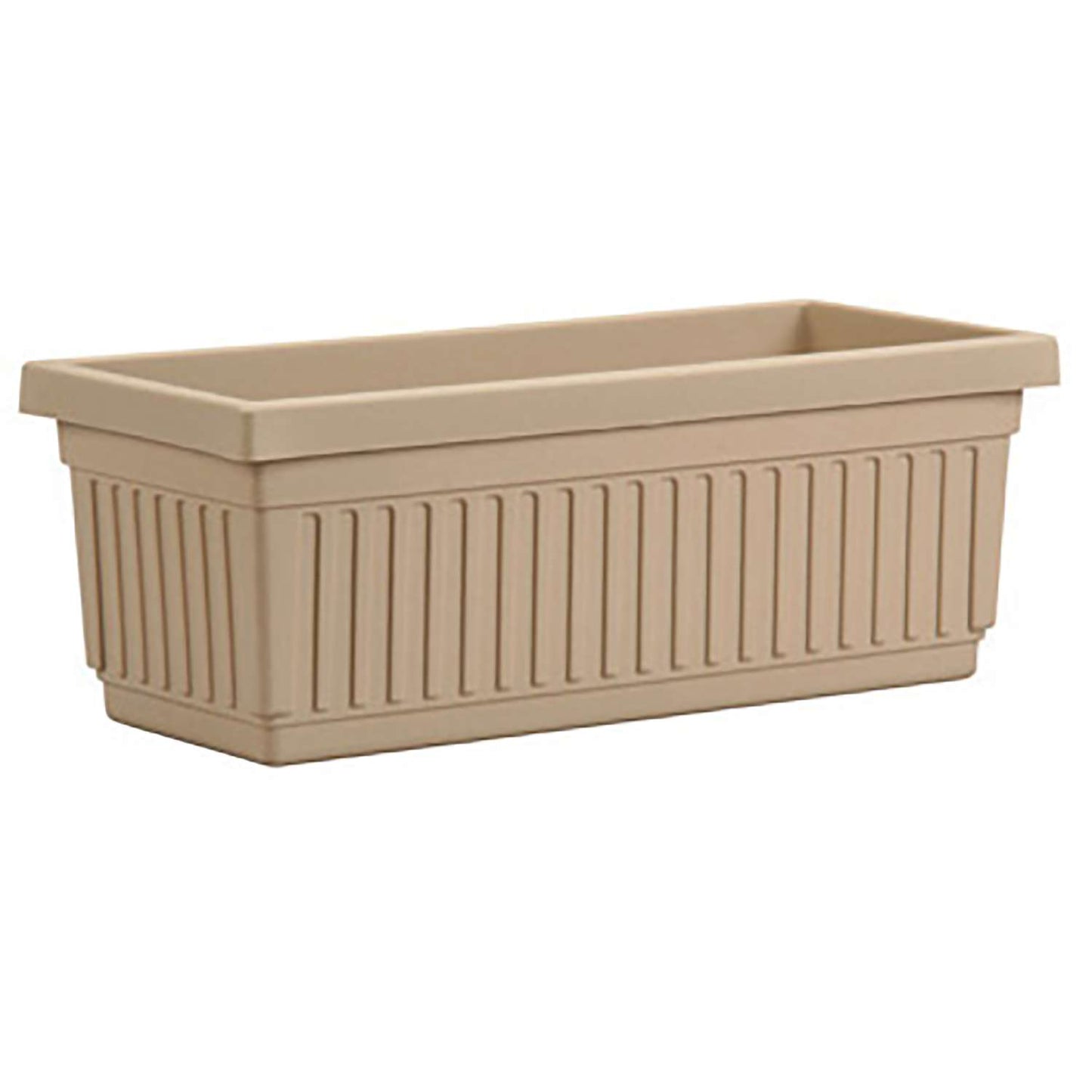 HC Companies 6.38 In. H X 30 In. D Plastic Venetian Flower Box Chocolate