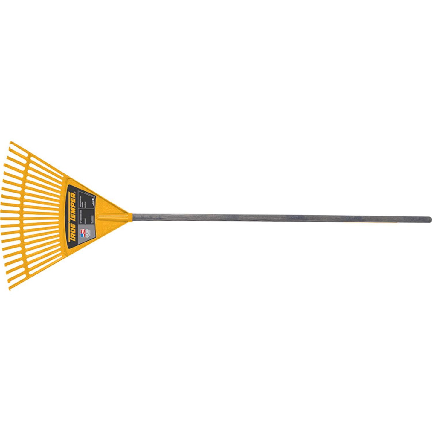 True Temper 55.75 In. 20 Tine Poly Kids Rake Wood Handle