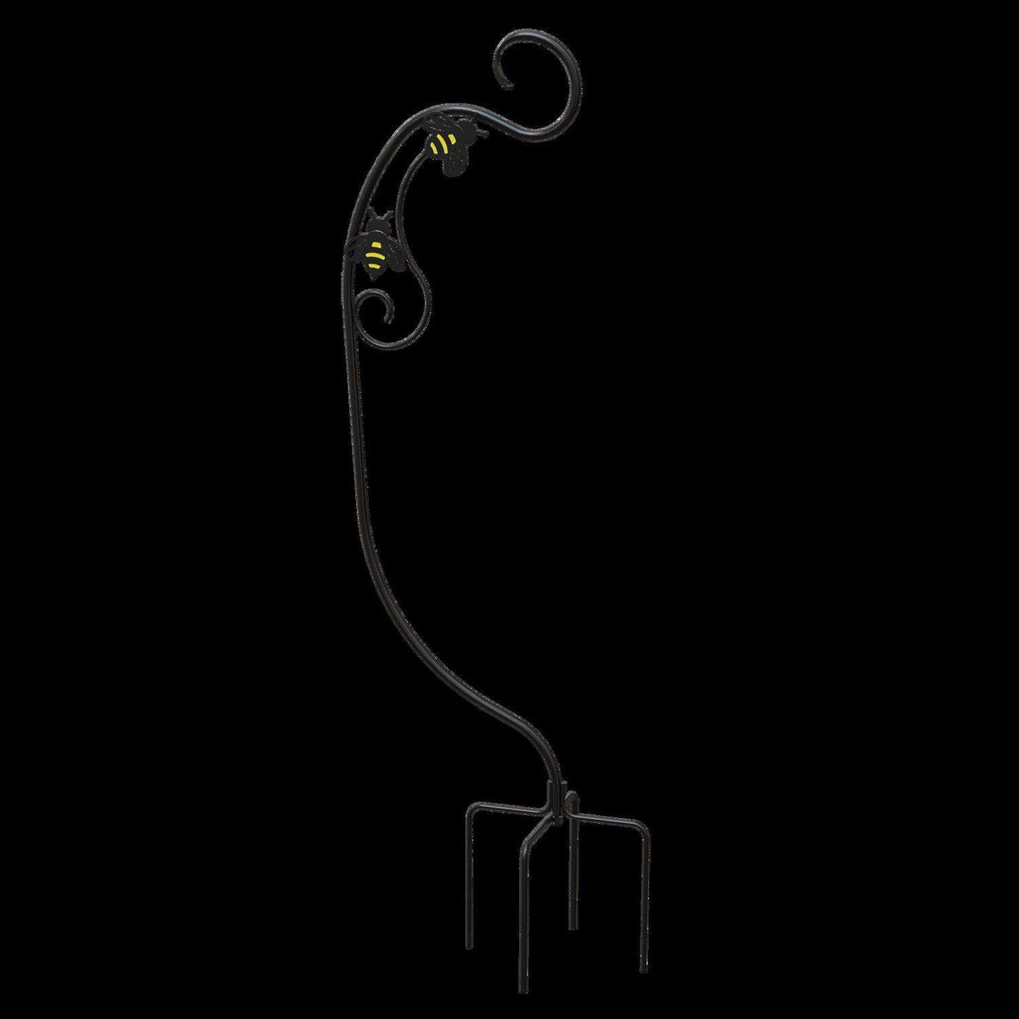 Panacea Black Metal 40 H Bee-Concous Shepherd's Hook 1
