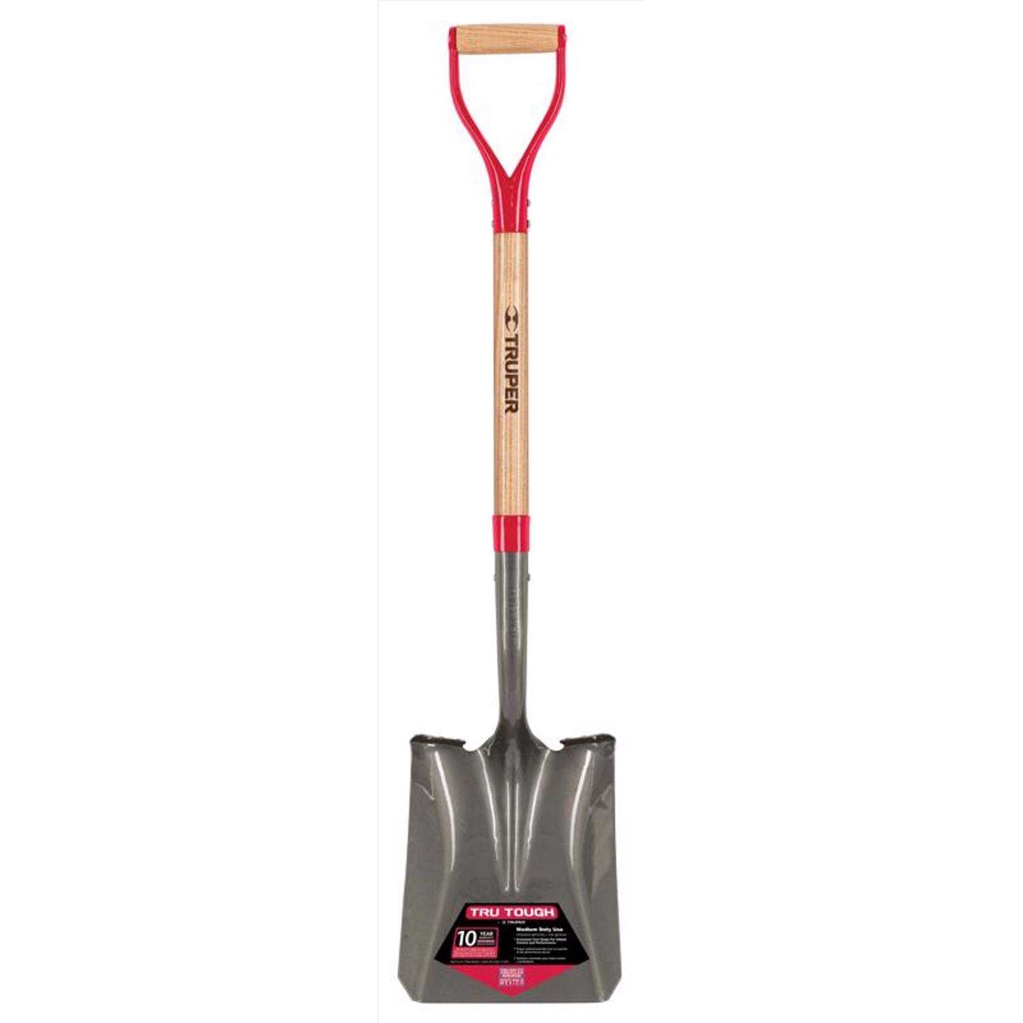 Truper Tru-Tough 41 In. Steel Square Garden Spade Wood Handle