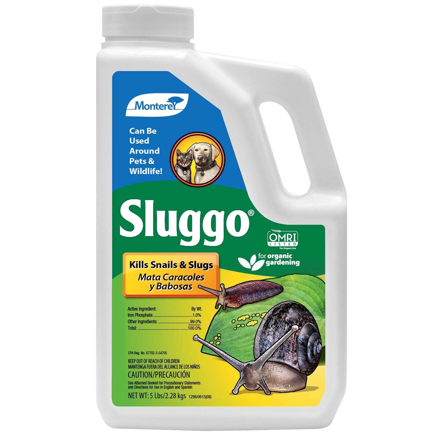 Monterey Sluggo Slug And Snail Killer 5 Lb