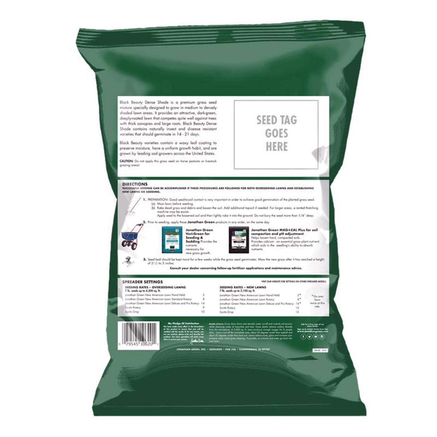 Jonathan Green Black Beauty Dense Shade Mixed Full Shade Grass Seed 25 Lb