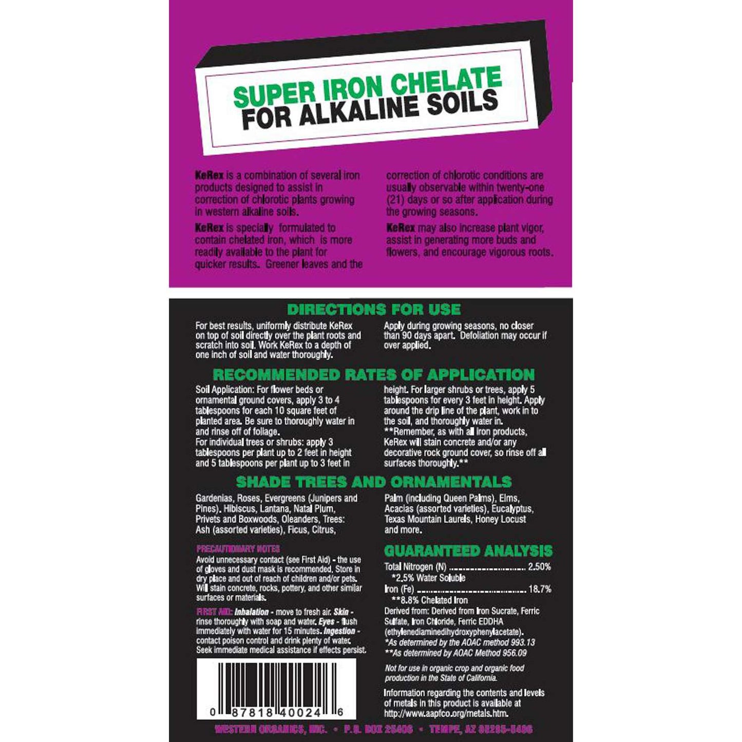 Arizona's Best Powder Plant Food 1.75 Lb