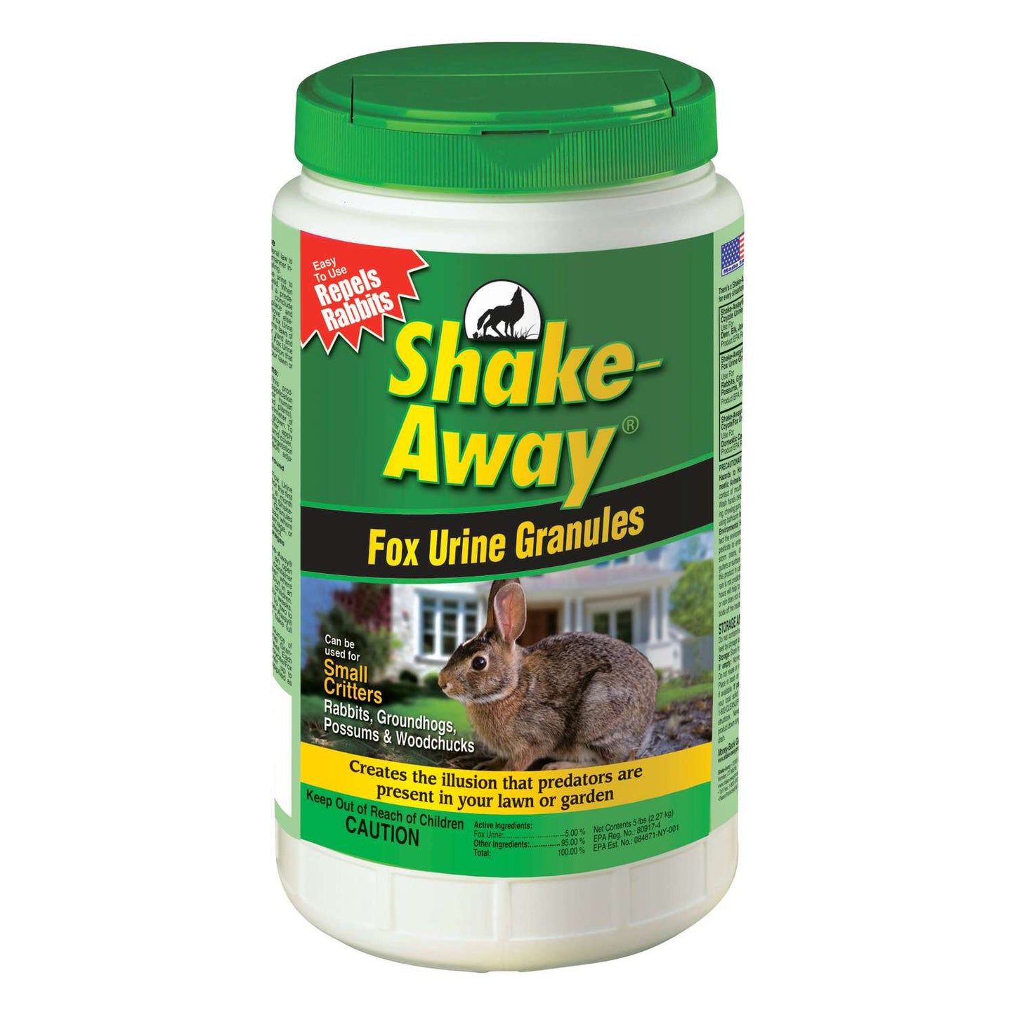 Shake-Away Fox Urine Animal Repellent Granules For Small Critter 5 Lb