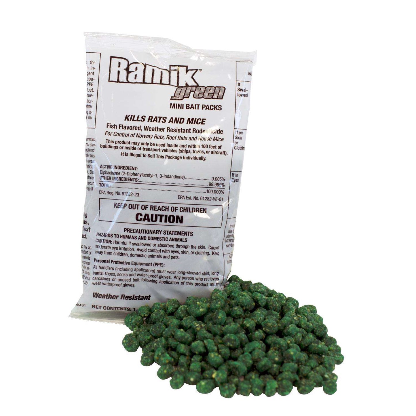 Ramik Fish-Flavored Bait Nuggets For Mice And Rats 15 Lb 60 Pk