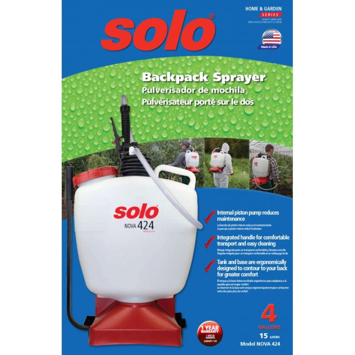 Solo 4.5 Gal Wand Backpack Sprayer