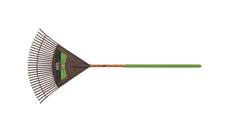 Ames 72 In. 30 Tine Poly Leaf Rake Wood Handle