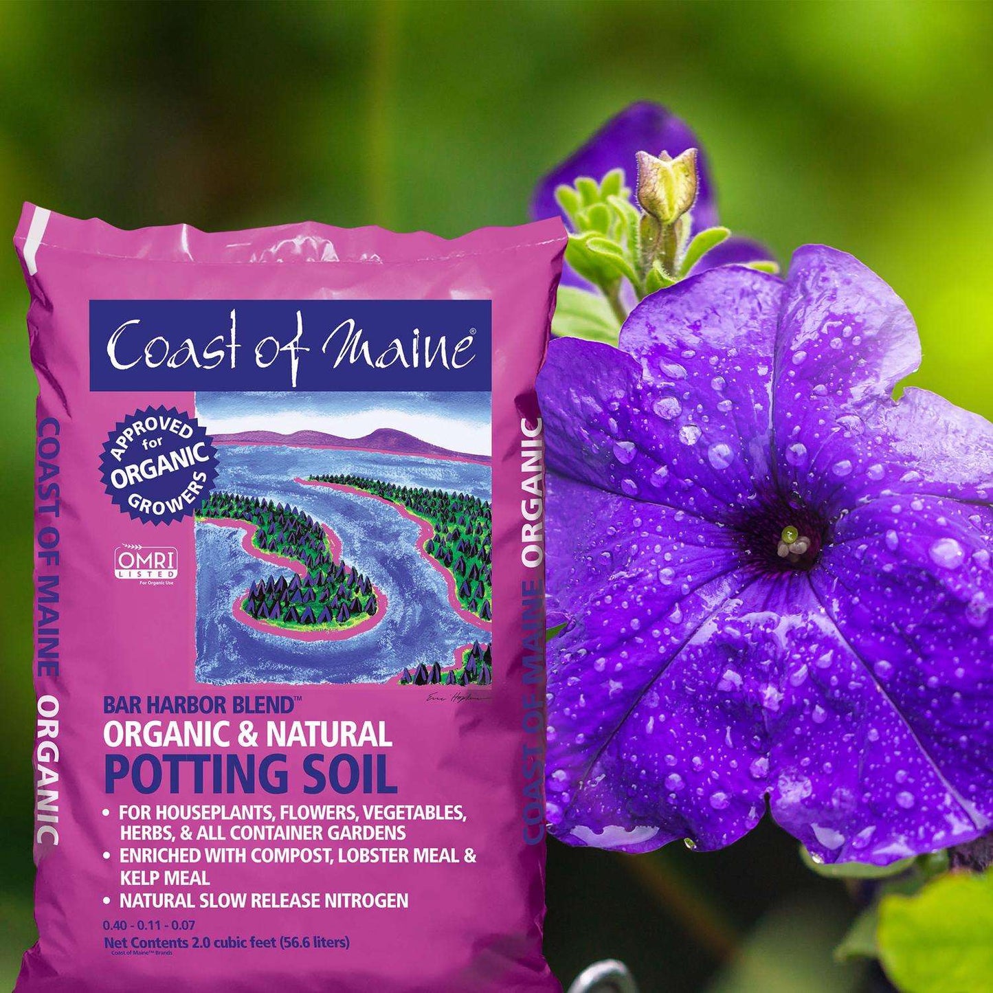 Coast Of Maine Bar Harbor Blend Organic Flower And Plant Potting Soil 2 Cu Ft