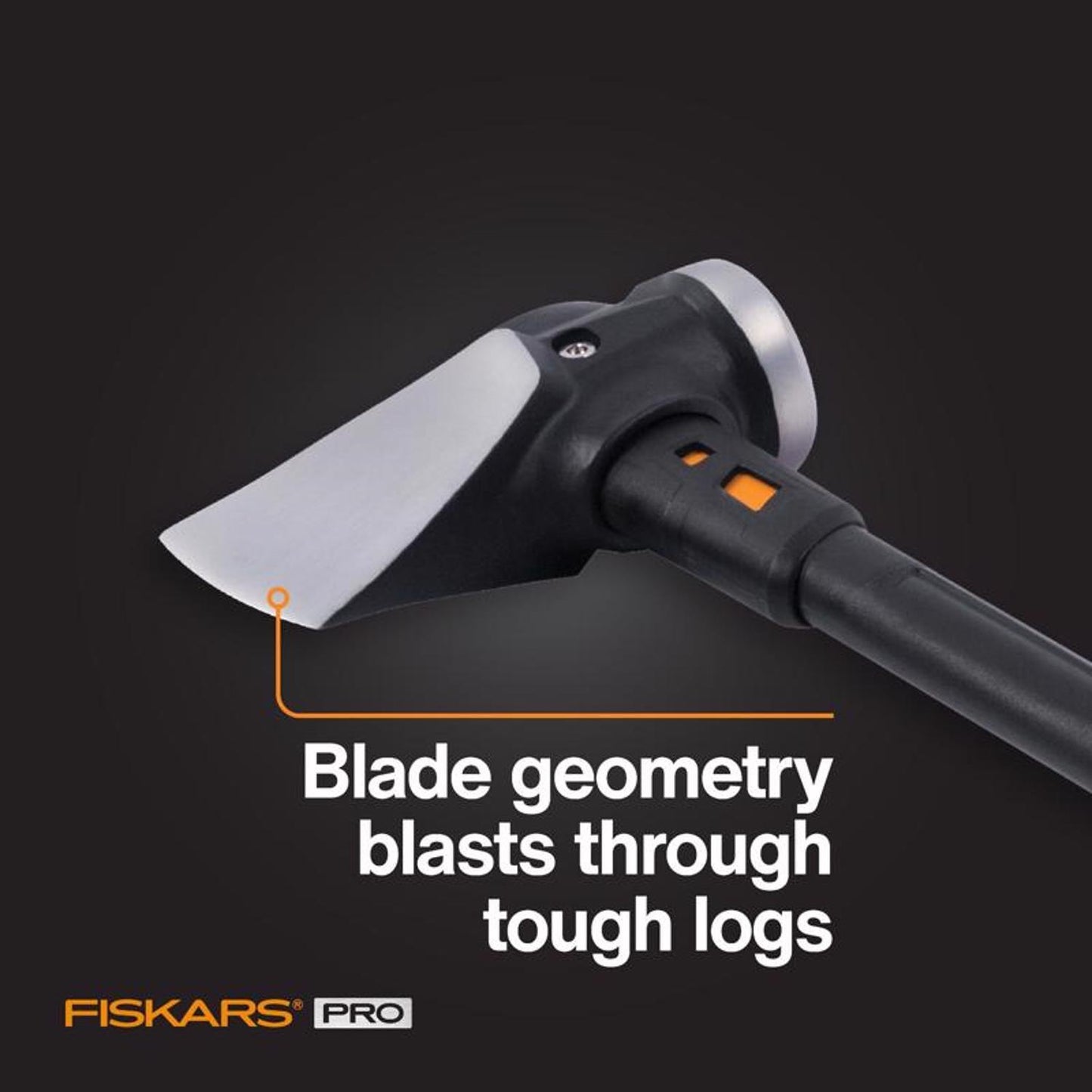Fiskars Pro IsoCore 8 Lb Splitting Maul Steel Handle