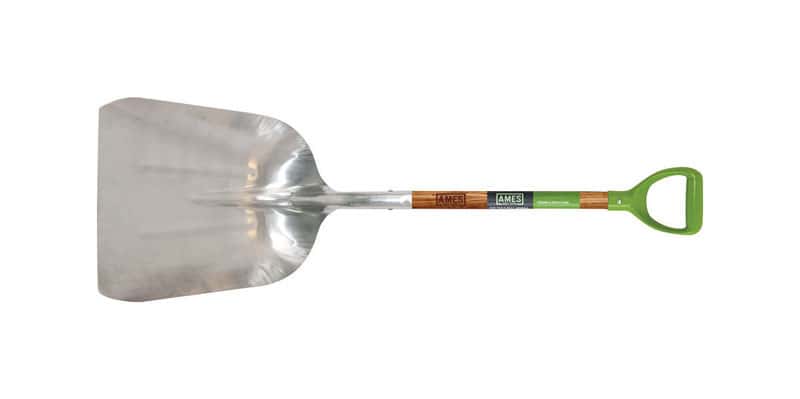 Ames 45.5 In. Aluminum Scoop Transfer Shovel Wood Handle