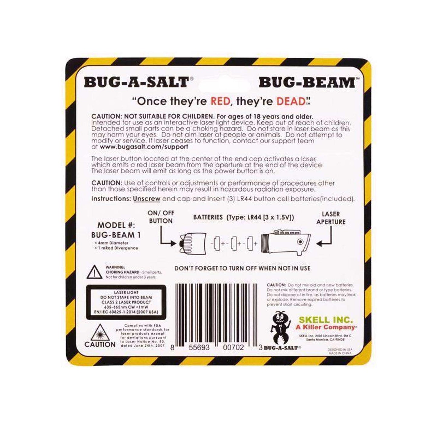 Bug-A-Salt Laser Adapter Kit 4 In. W X 4 In. L Orange 1 Pc