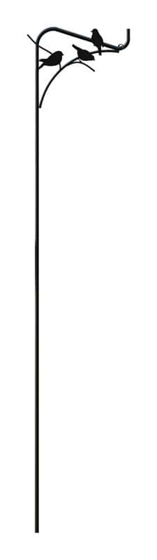 Panacea Black Steel 84 In. H Bird Design Plant Hook 1 Pk