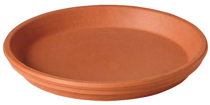 Deroma 1.5 In. H X 14.5 In. D Clay Traditional Plant Saucer Terracotta
