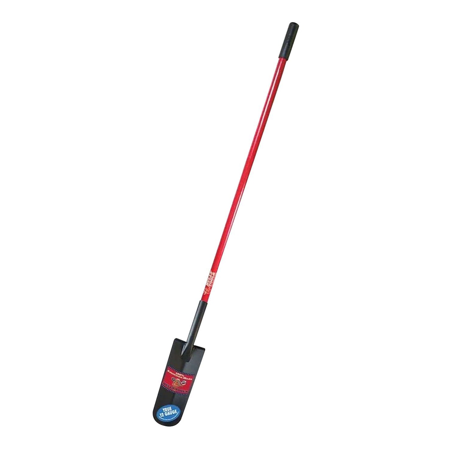 Bully Tools 58 In. Steel Round Drain Shovel Fiberglass Handle