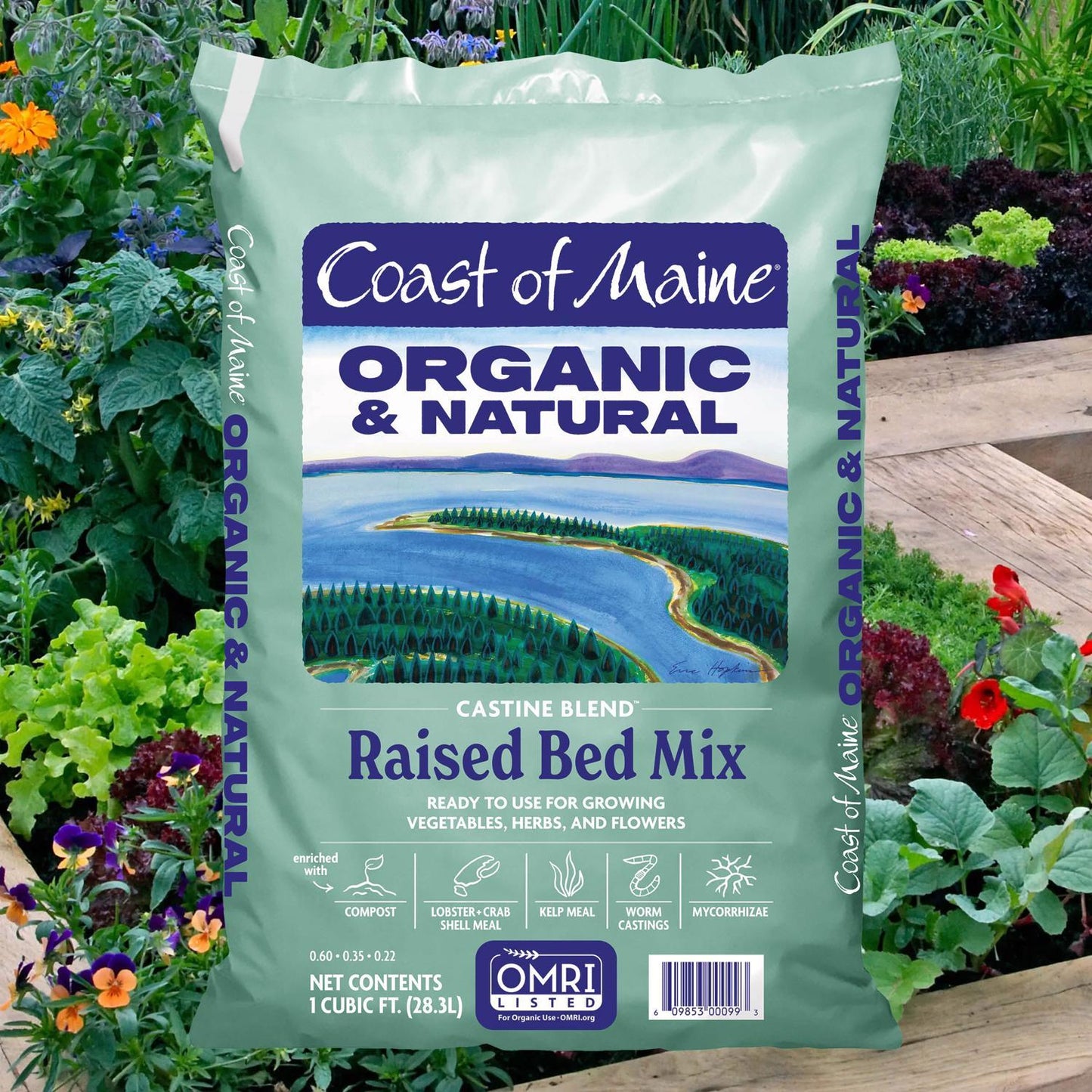 Coast Of Maine Castine Blend Organic Raised Bed Soil 1 Cu Ft