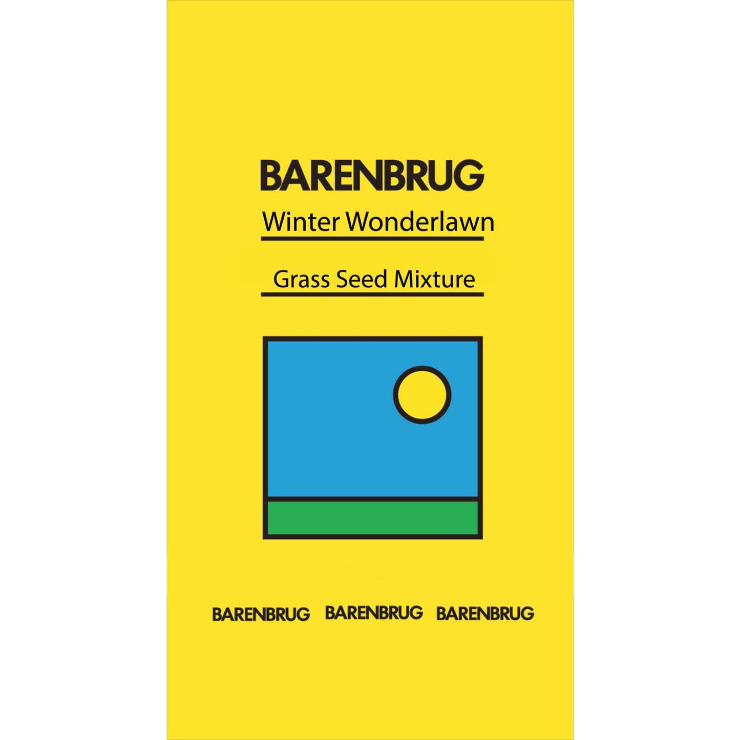 Barenbrug Winter Wonderlawn Italian/Perennial Ryegrass Partial Shade/Sun Grass Seed 50 Lb
