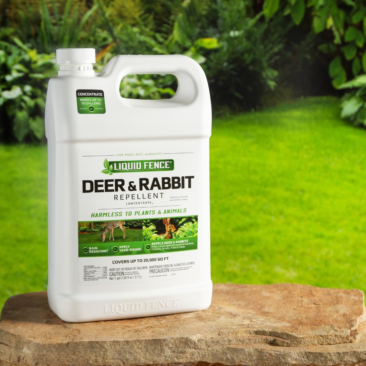 Liquid Fence Animal Repellent Concentrate For Deer And Rabbits 1 Gal