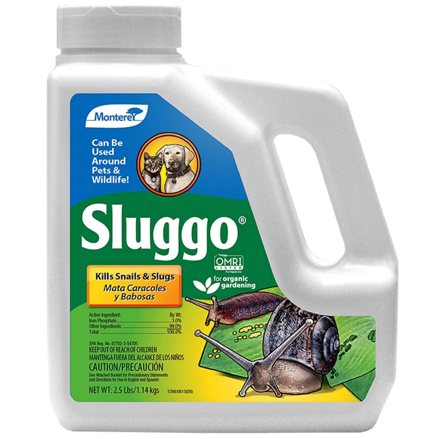 Monterey Sluggo Slug And Snail Killer 2.5 Lb