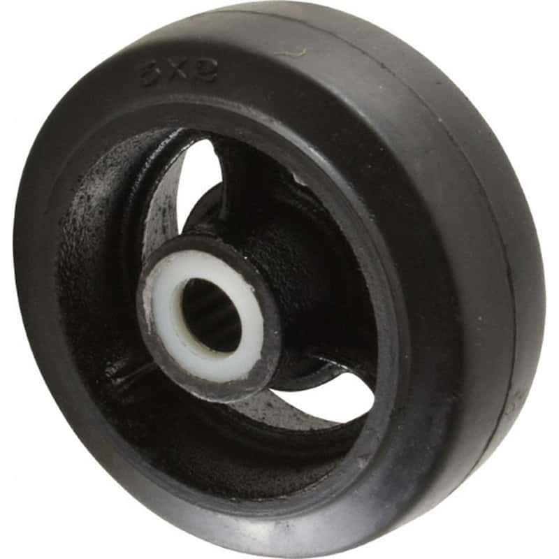 The Fairbanks Company 6 In. D 820 Lb. Cap. Centered Wheel Rubber 1 Pk