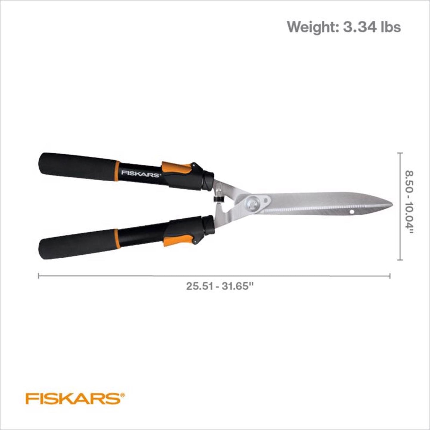 Fiskars 10 In. Steel Serrated Hedge Shears