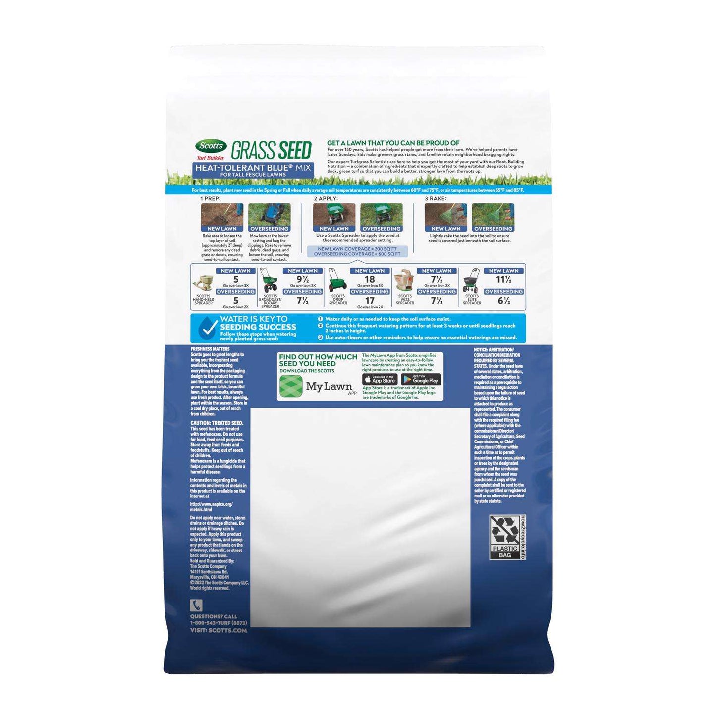 Scotts Turf Builder Mixed Sun Or Shade Fertilizer/Seed/Soil Improver 2.4 Lb