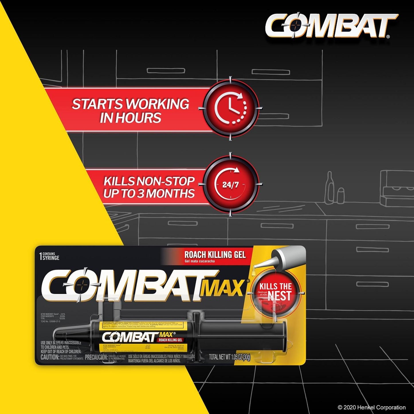 Combat Max Roach Bait 1.05 Oz