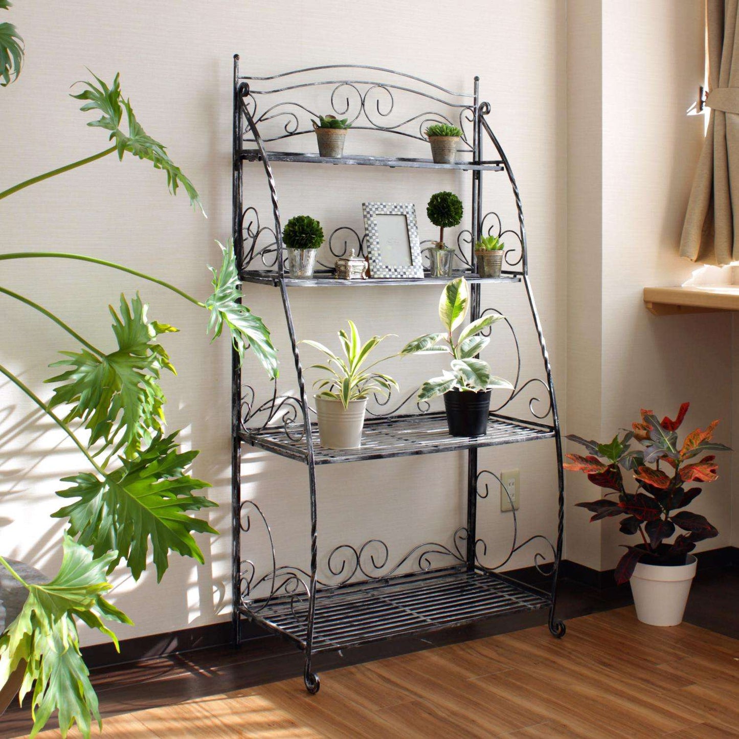 VegTrug 59 In. H Black Steel Plant Stand