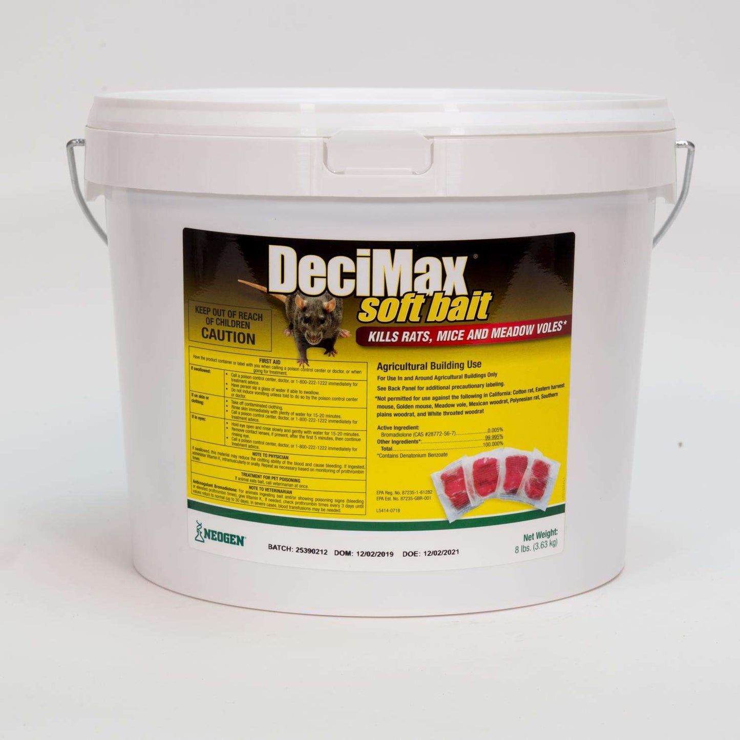 DeciMax Peanut-Flavored Soft Bait Packs For Mice And Rats 8 Lb