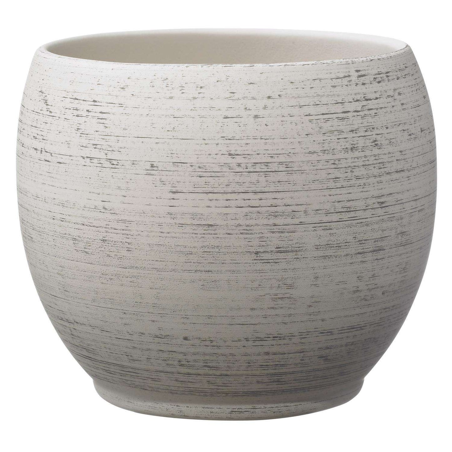 SK Pottery 5.1 In. H X 5.9 In. D Clay Alberta Ceramic Pot Gray
