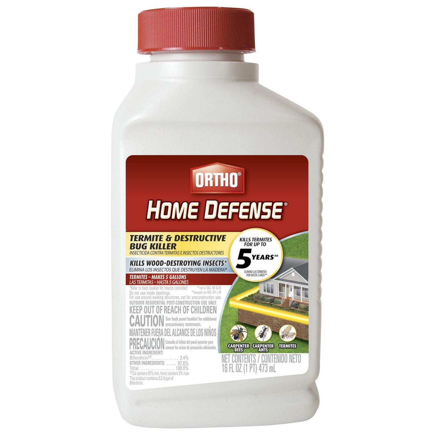 Ortho Home Defense Insect Killer Liquid Concentrate 16 Oz