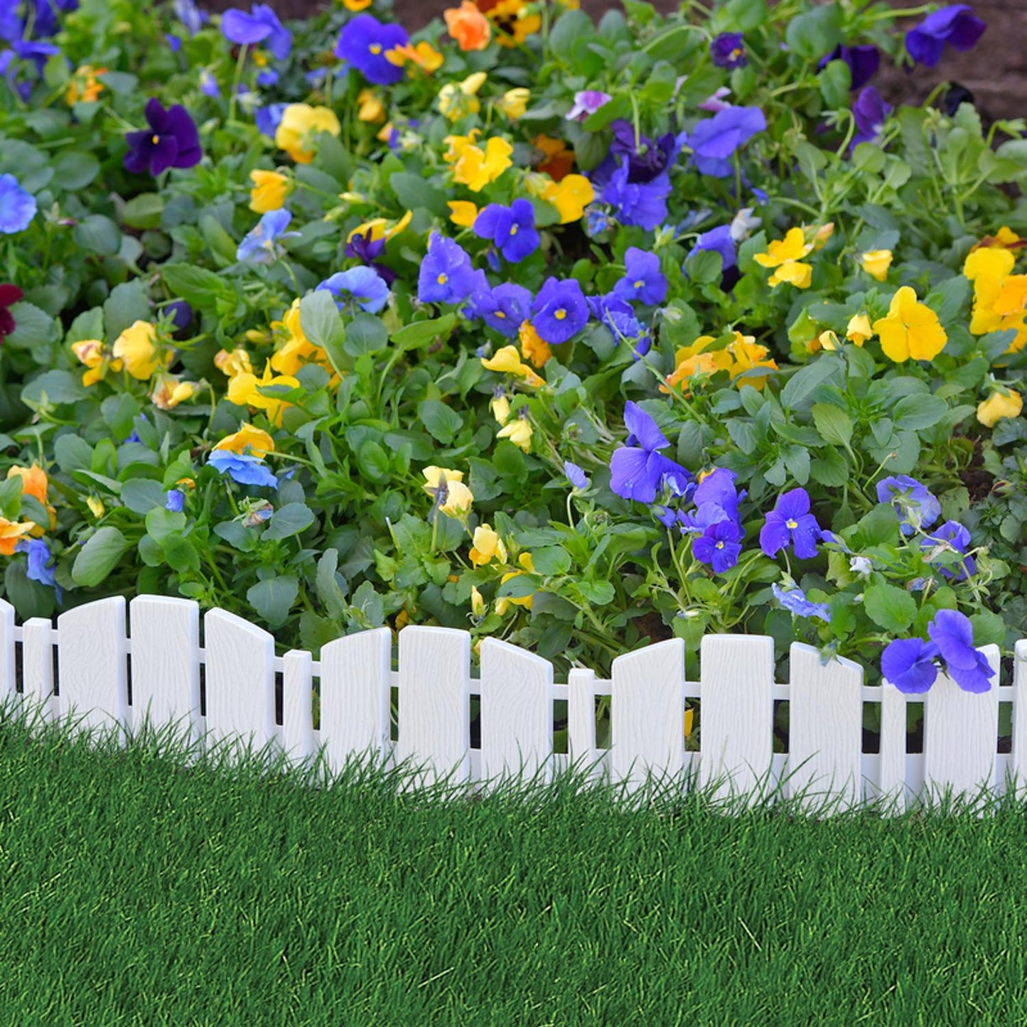 EasyFlex 10 Ft. L Plastic White Landscape Edging Kit
