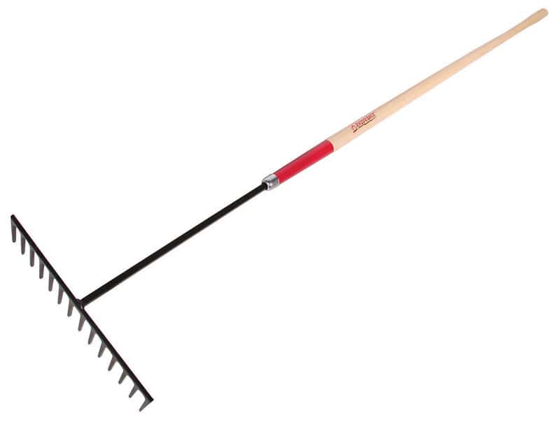 Razor-Back 78 In. 14 Tine Steel Level Rake Wood Handle