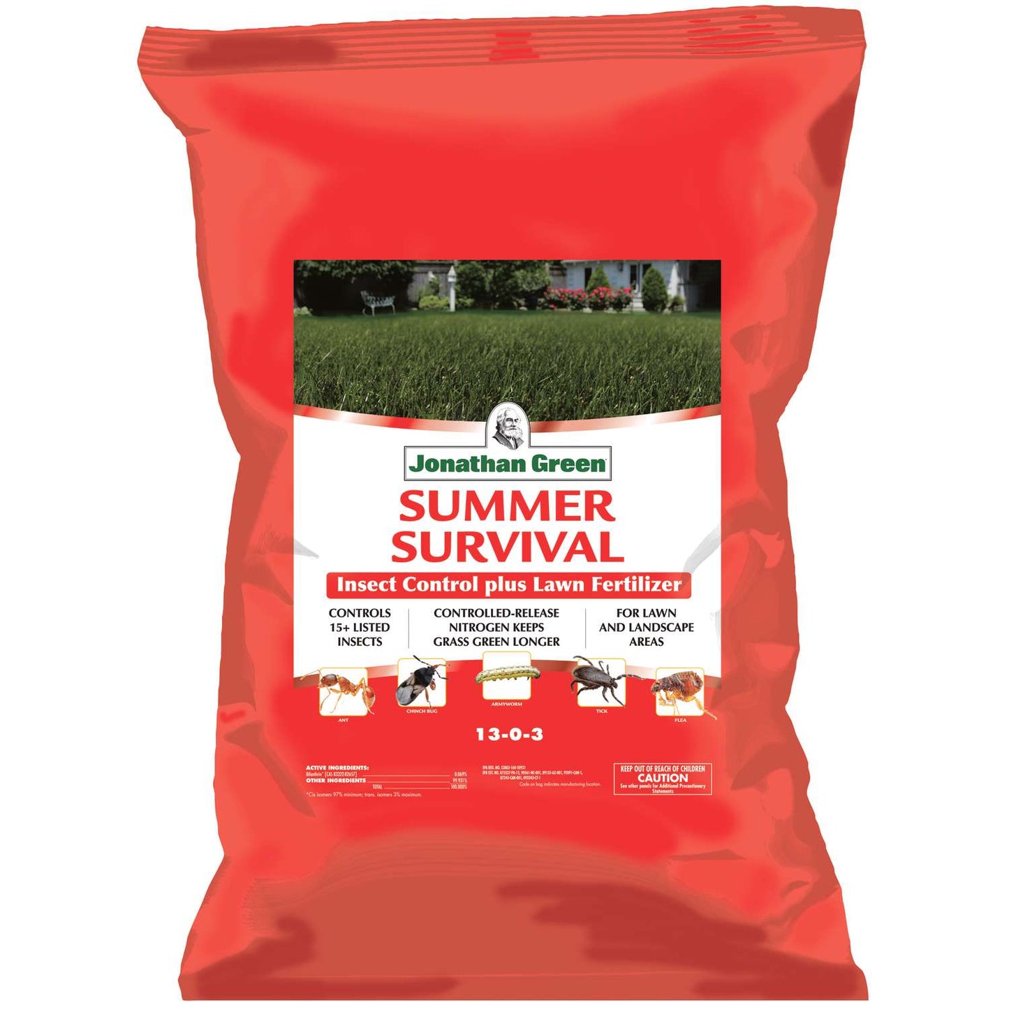Jonathan Green Summer Survival Insect And Grub Control Lawn Fertilizer For All Grasses 15000 Sq Ft