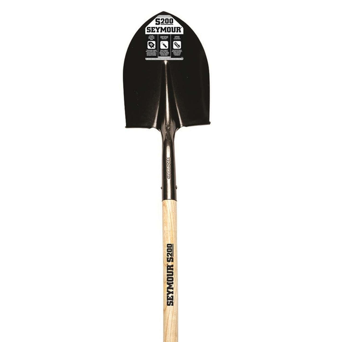 Seymour S200 56 In. Steel Round Shovel Wood Handle