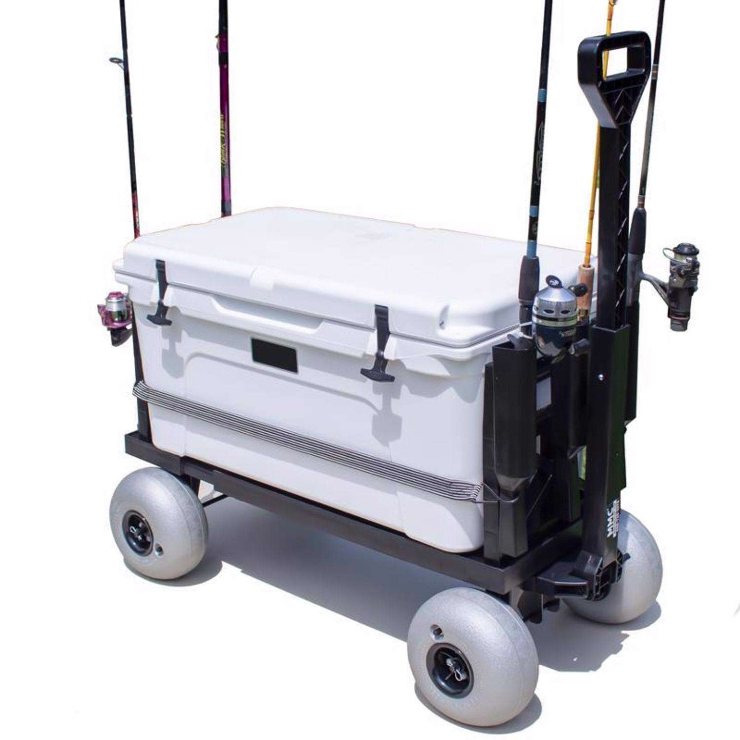 Mighty Max Cart Beach Cart Plastic Folding Utility Wagon