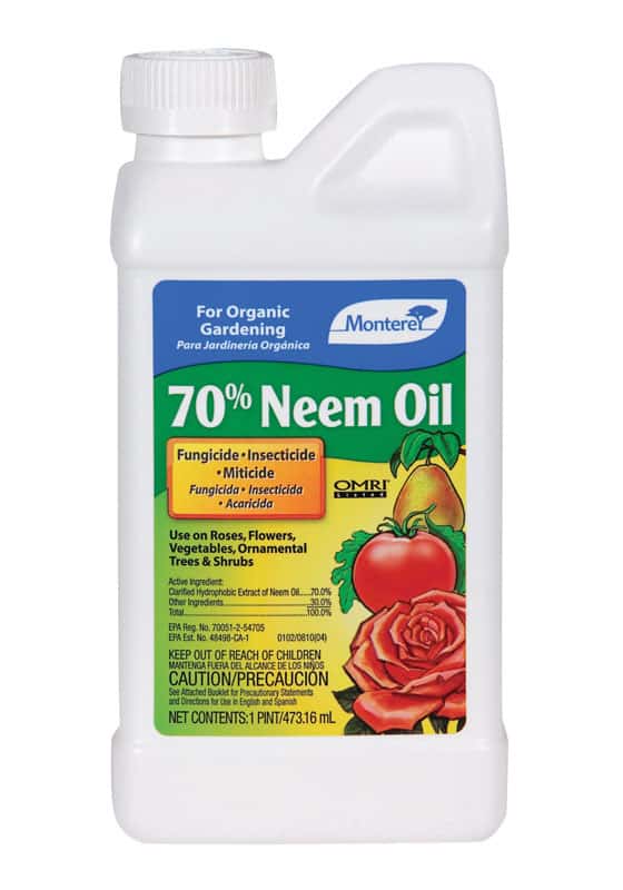 Monterey 70% Neem Oil Organic Insect Killer Liquid Concentrate 1 Pt