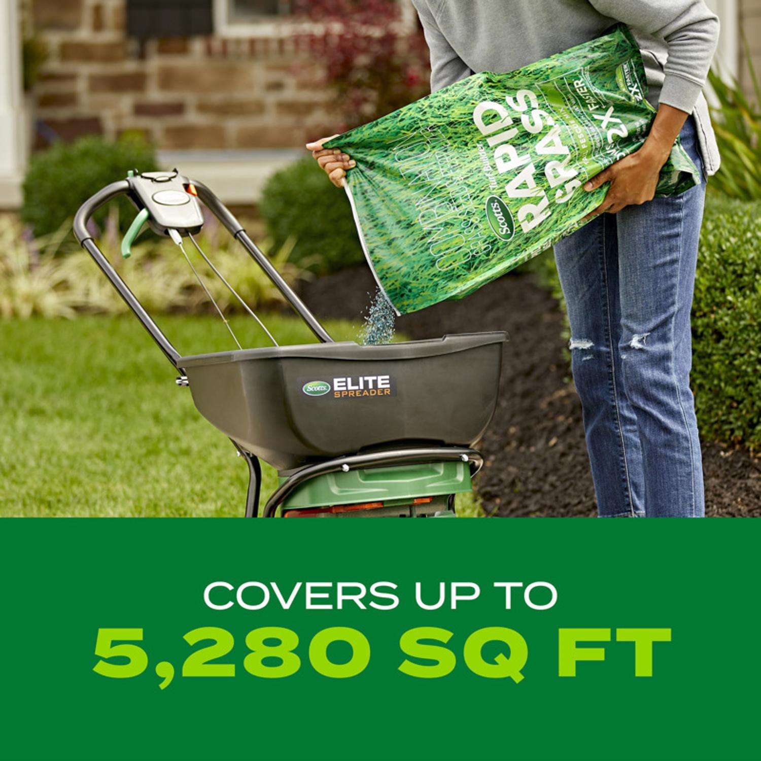 Scotts Turf Builder Rapid Grass Tall Fescue Grass Sun Or Shade Grass Seed And Fertilizer 16 Lb